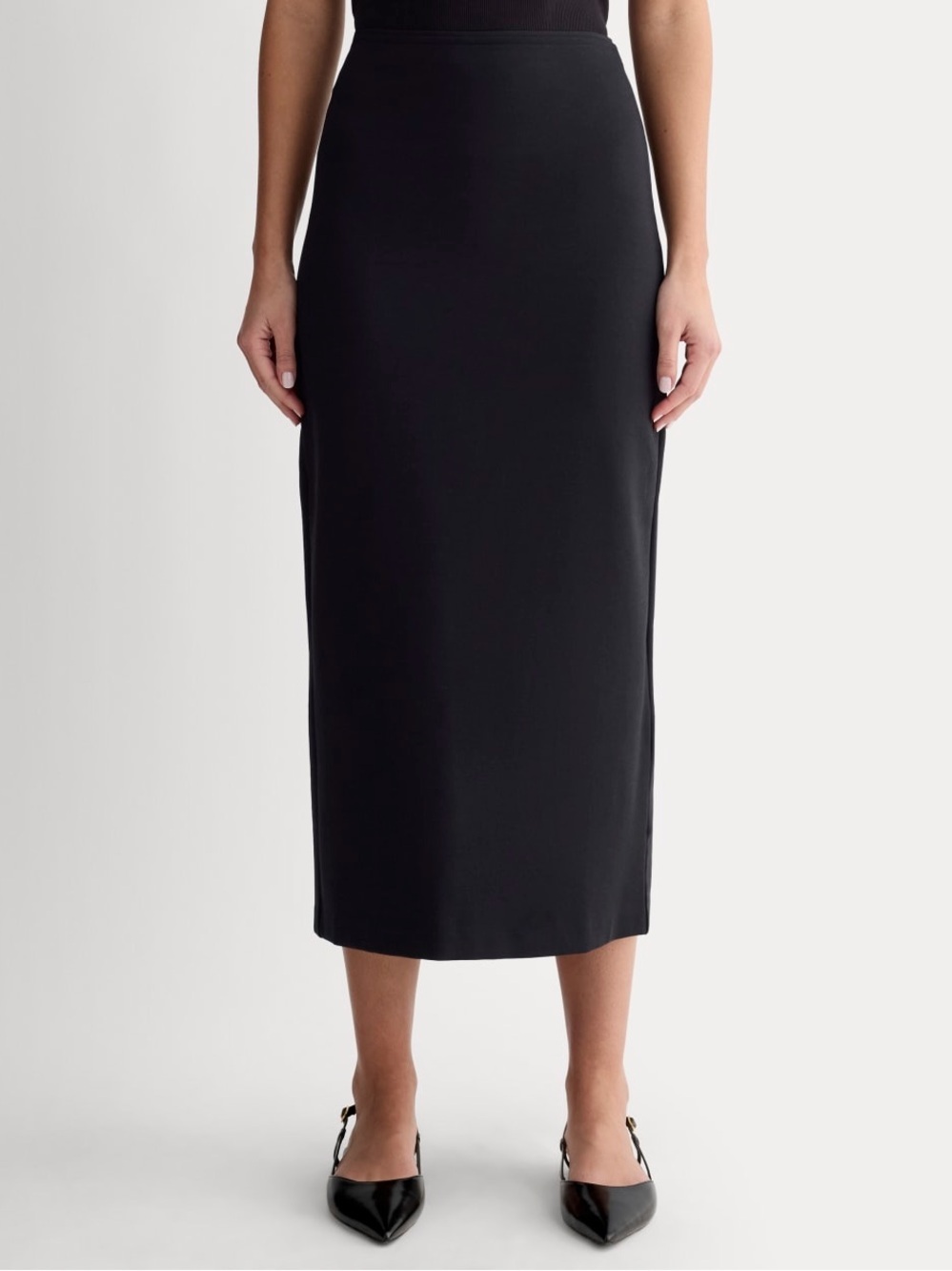 Everlane Black Straight Maxi Skirt